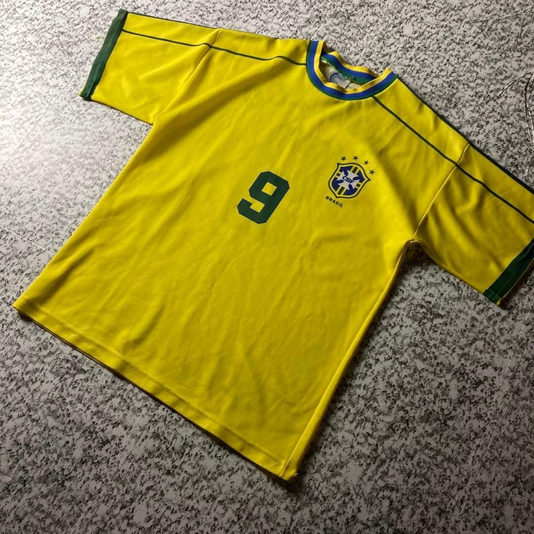 【90sオールド】ブラジル代表　ロナウド　ヴィンテージユニフォーム　CBF