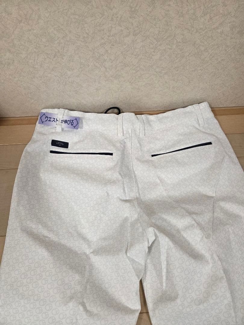 新品 キャロウェイ ゴルフパンツ メンズ ホワイト 3Lサイズ