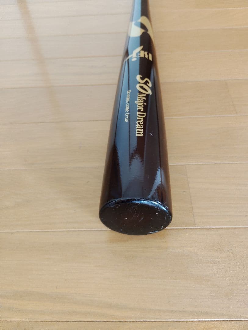 【新品】硬式野球用木製バット BFJマーク入り　ダークブラウン