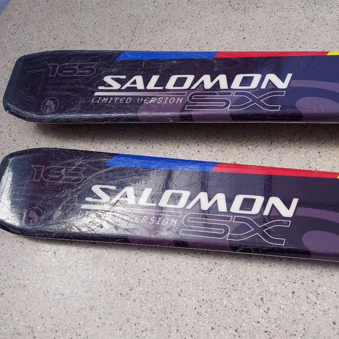 SALOMON SX 165cmスキー板 ビンディング付き