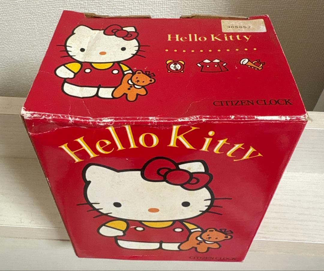 【動作確認済】ハローキティ　目覚まし時計　未使用新品　レトロキティ　レア