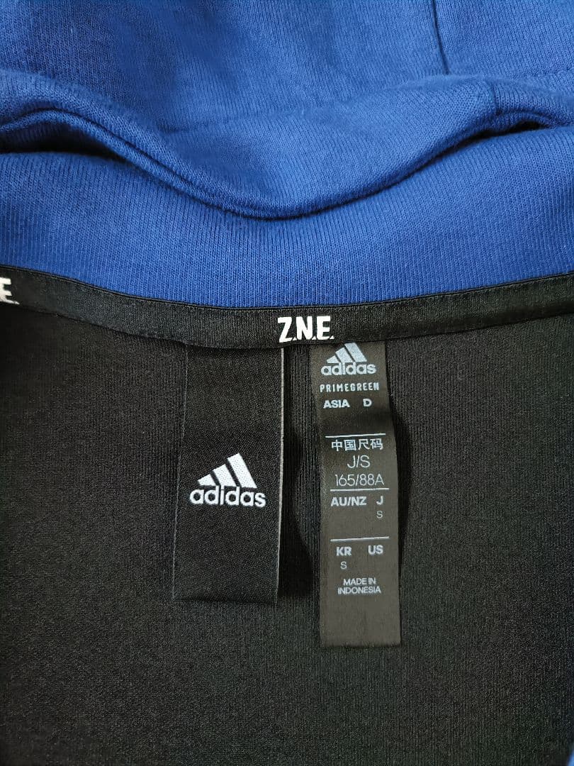 【メンズSサイズ】adidas Z.N.E. フルジップ フーディロイヤルブルー