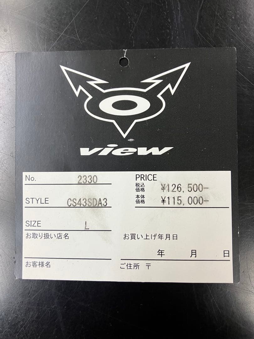 最終値下げ！激美品ＶＩＥＷ 4mmX3mm Ｌサイズ 起毛セミドライフルスーツ