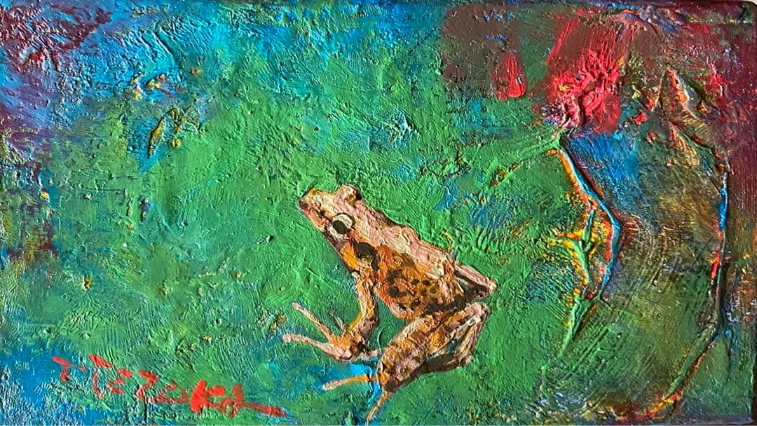 極小の油絵ミニアチュール、サイズはタバコ2〜3個分