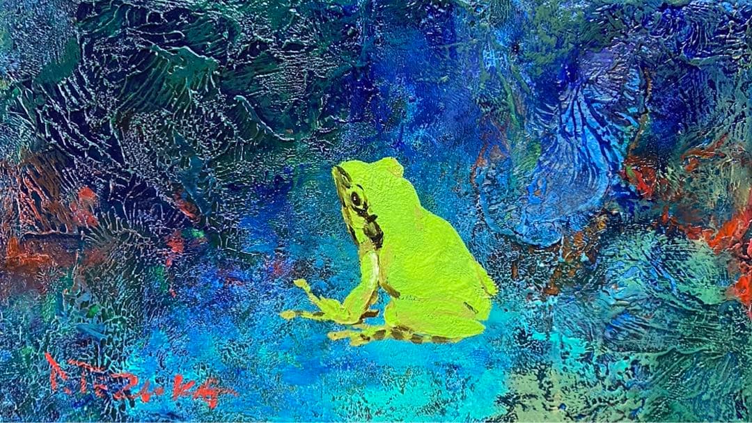 極小の油絵ミニアチュール、サイズはタバコ2〜3個分