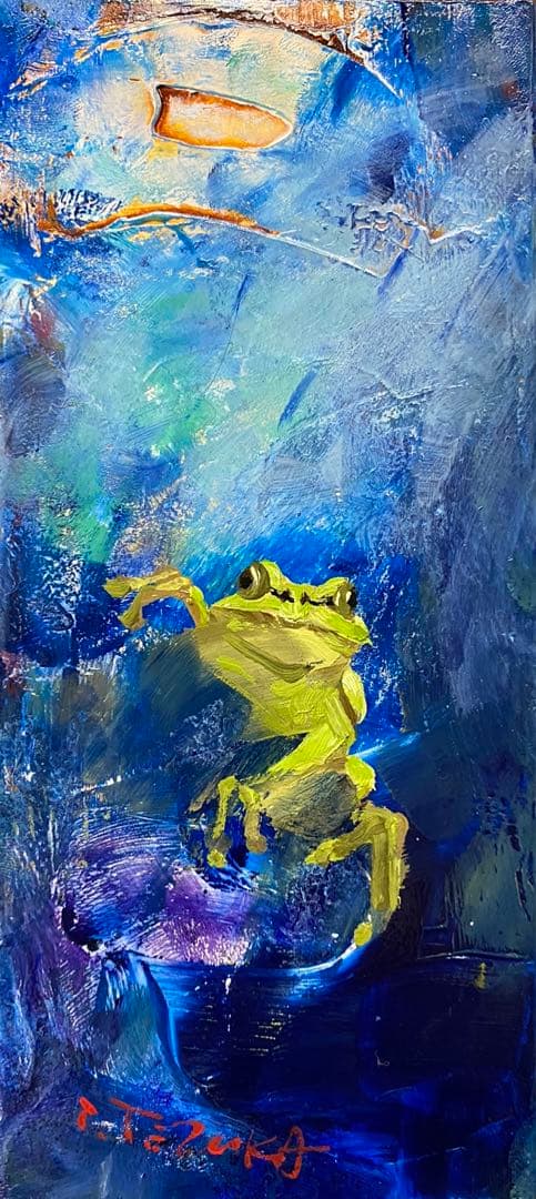 極小の油絵ミニアチュール、サイズはタバコ2〜3個分
