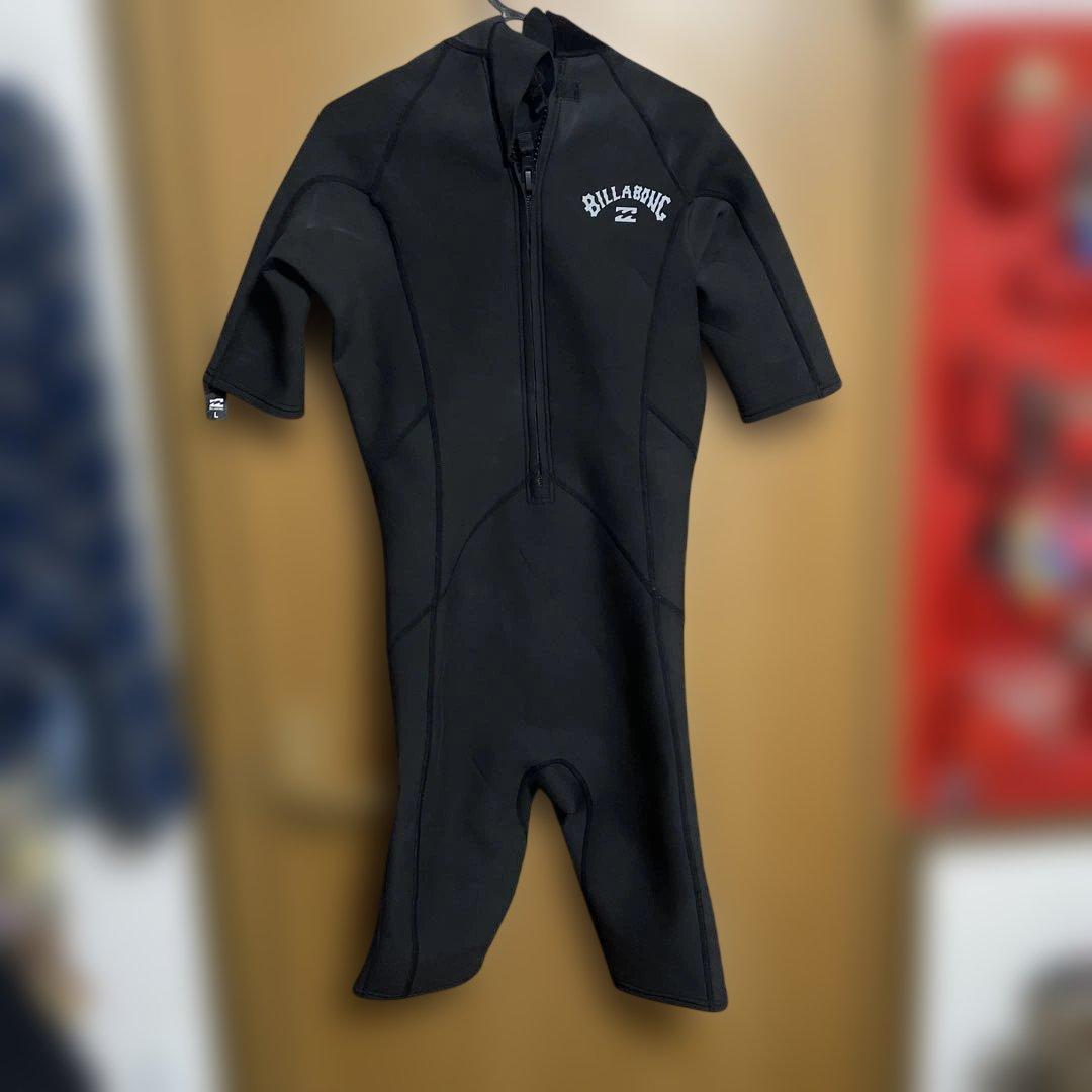 Billabong 半袖ショートジョン Lサイズ ブラック