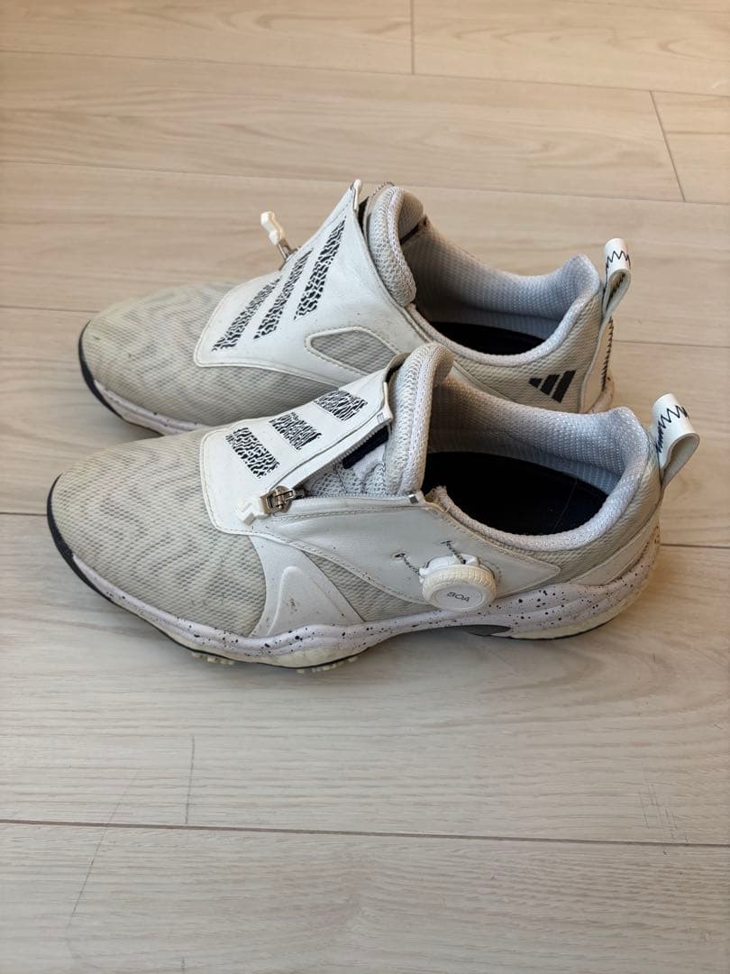 adidas CODECHAOS BOA ゴルフシューズ ホワイト　ネイビー