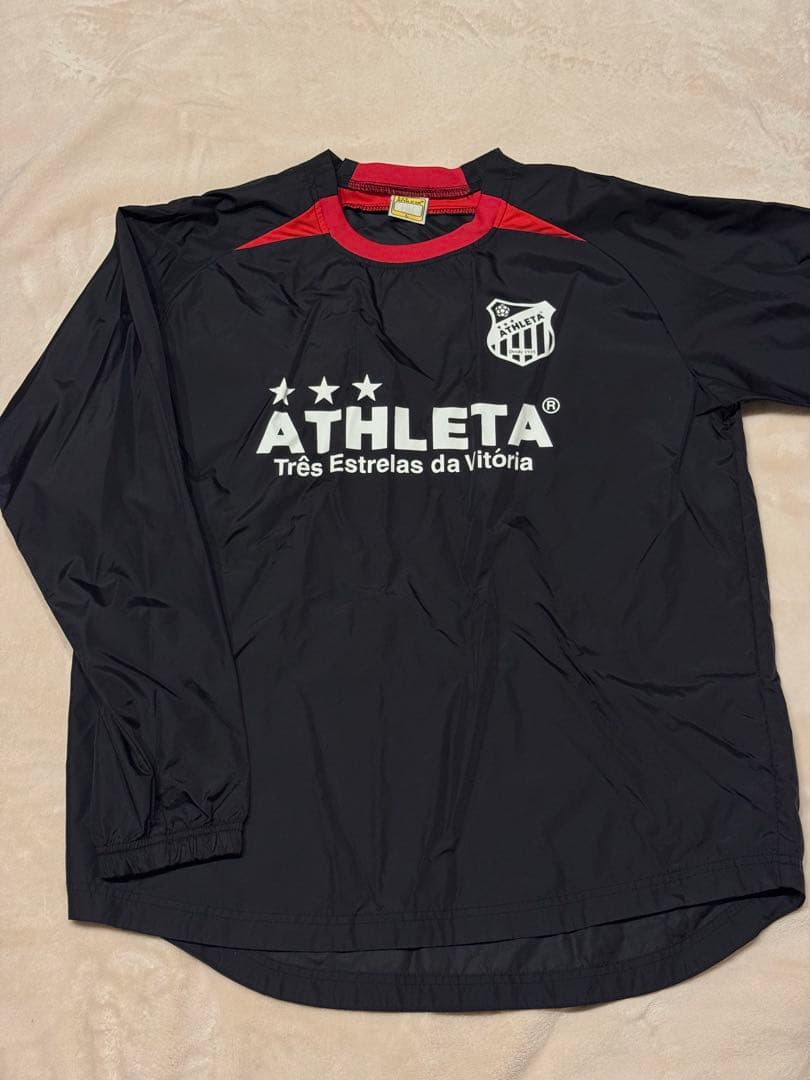 ATHLETA ピステ上下セット ブラック×レッド　L
