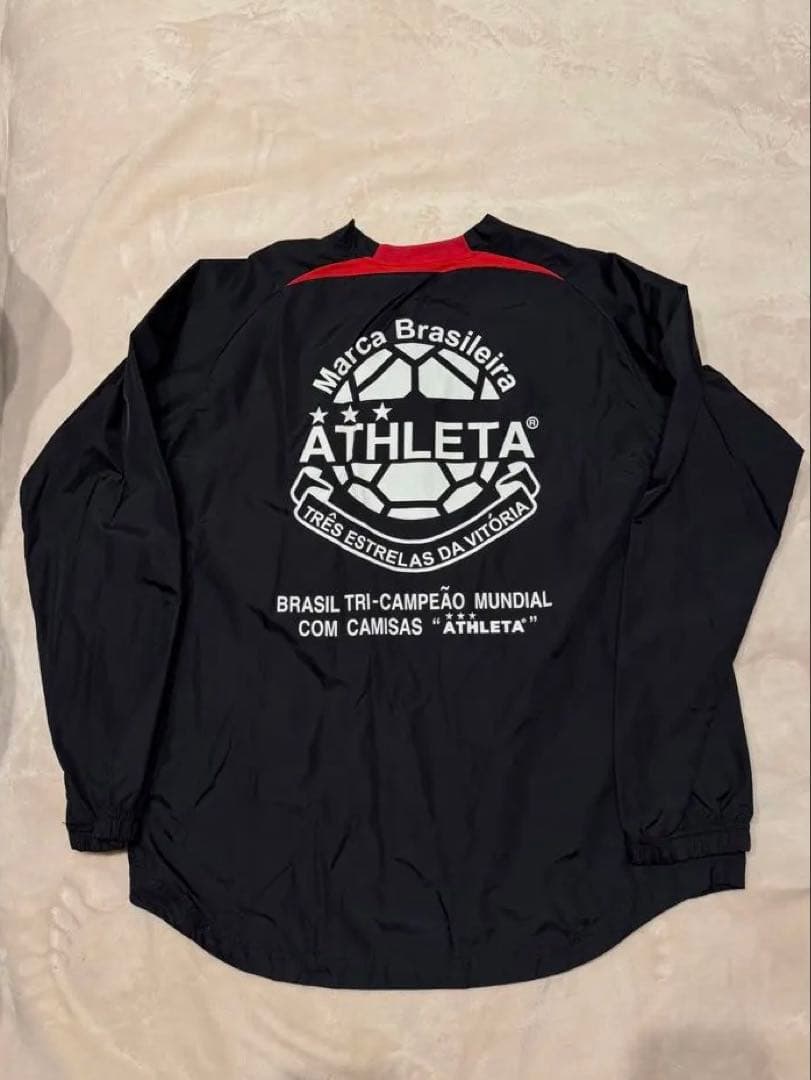 ATHLETA ピステ上下セット ブラック×レッド　L