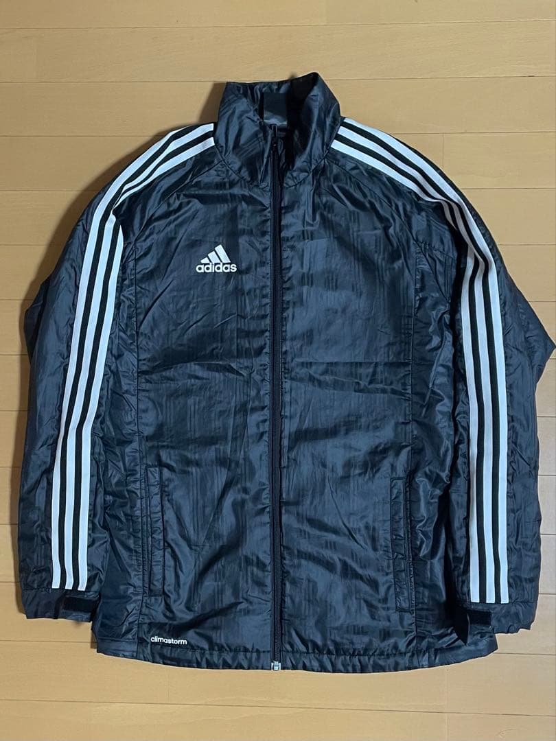 アディダス adidas ウインドブレーカー ウォーマー 上下セットアップ 黒