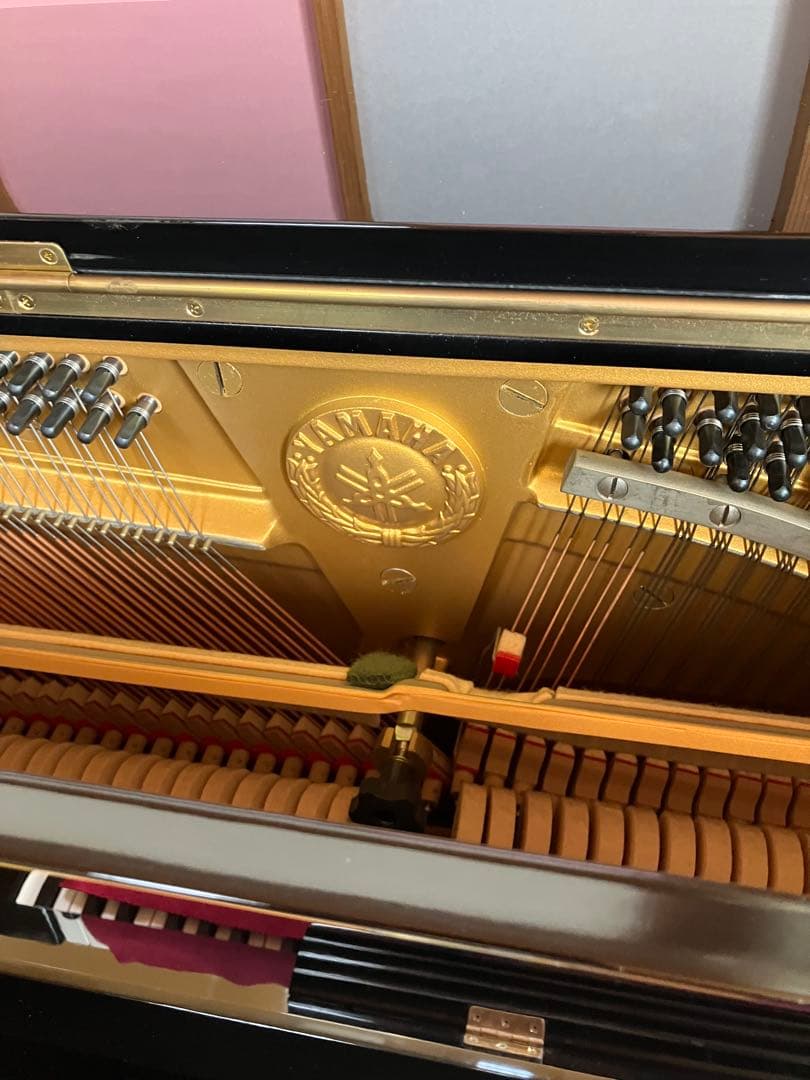 【良品】YAMAHA U3 Aアップライトピアノ椅子説明書カギ付きヤマハ　ピアノ