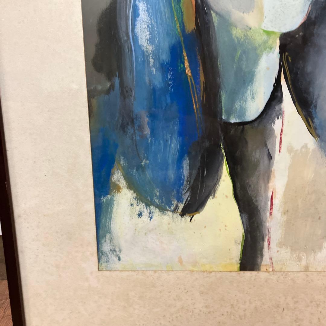 昭和レトロ 油絵 油彩画 絵画 人物画 女性画 アート 作品 美術 額装 額入り