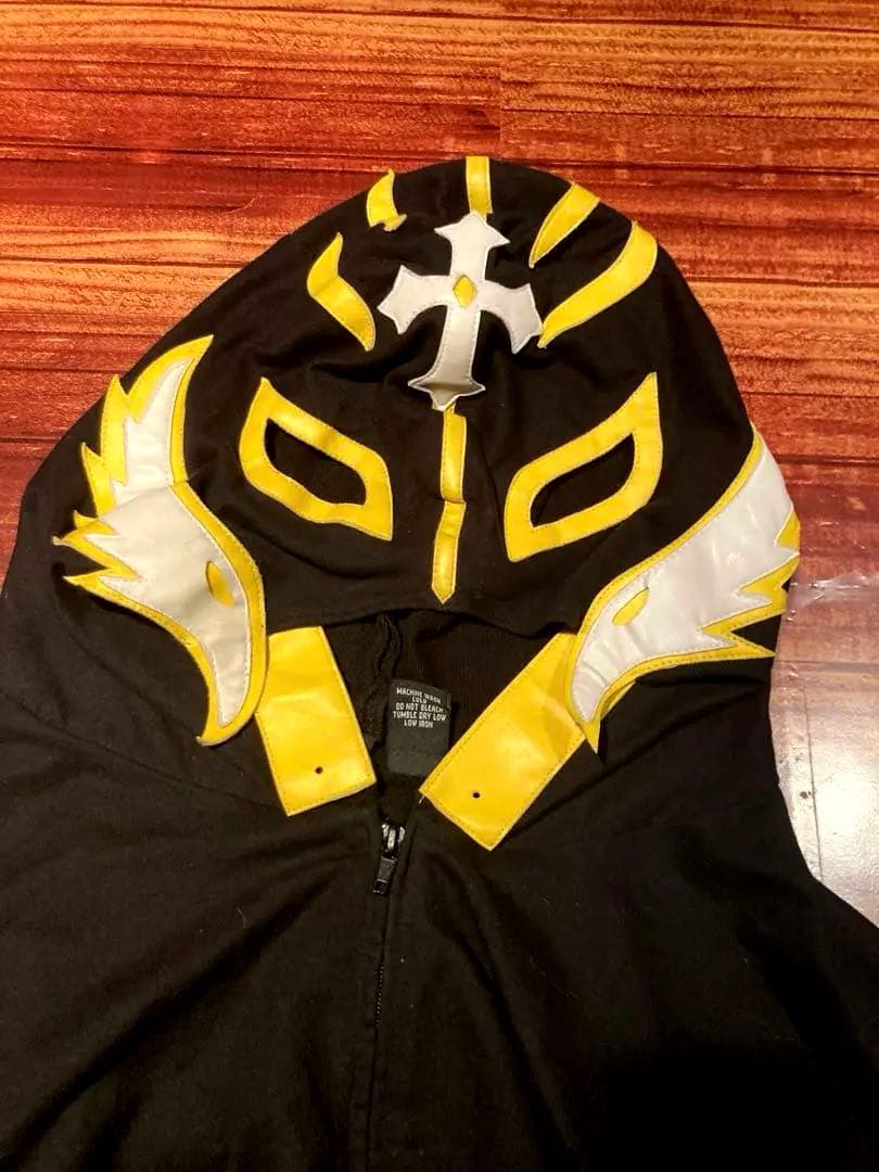 激レア!! ミステリオ マスク フード パーカー XL WWE タトゥー