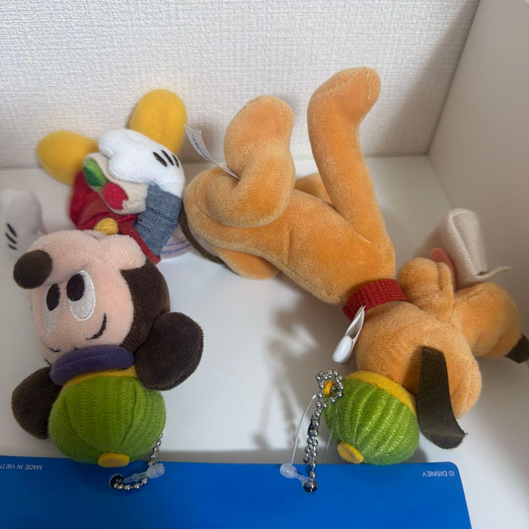 ディズニー　ミッキー　プルート　dreams on the goぬいぐるみバッジ