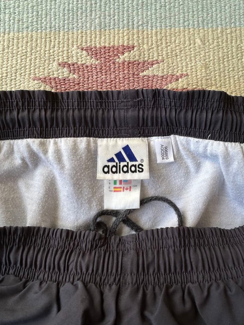 ウォーキング・ランニングウェア 90s adidas nylon pants charcoal gray