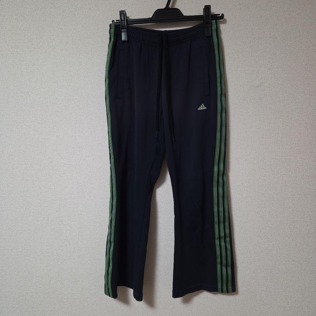 アディダス　adidas　セットアップ　ジャージ上下　ネイビー×グリーン　S