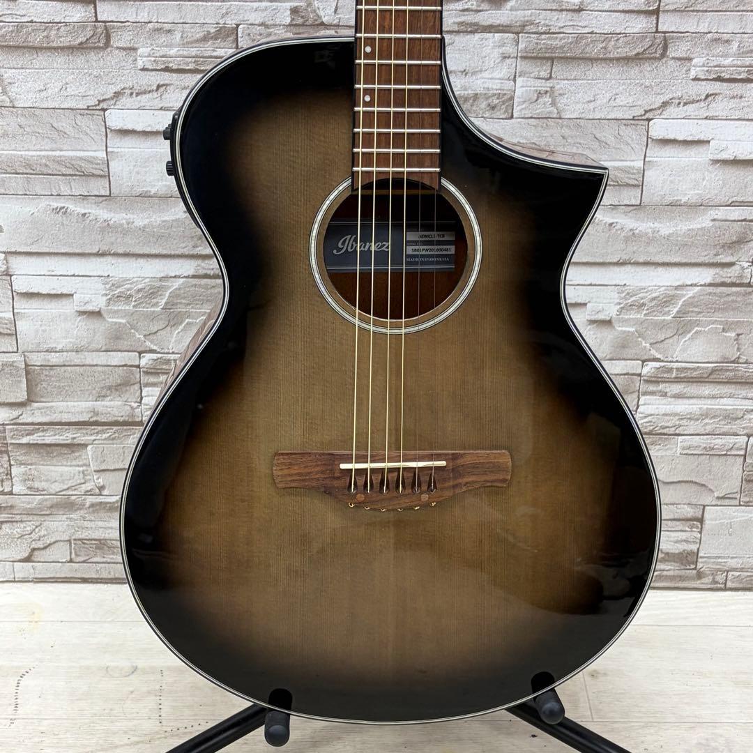 希少 美品 Ibanez アイバニーズ エレアコ AEWC11-TCB