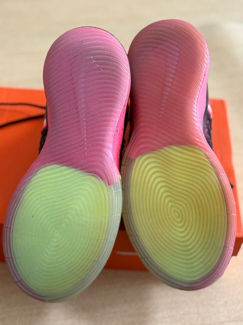 NIKE バスケットボールシューズ ハイカット 黒/ピンク/ アルファダンク
