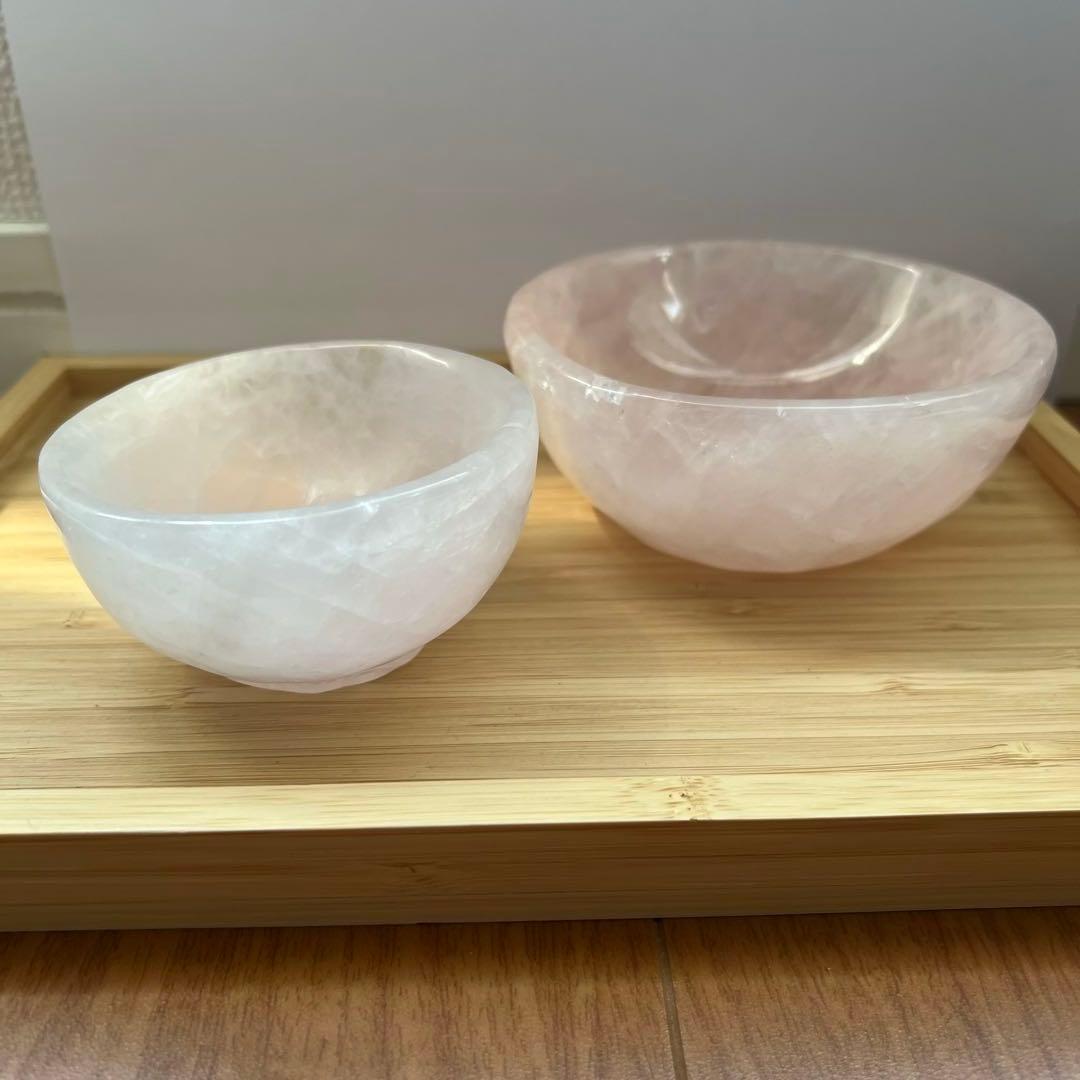 専用　こんぶさん　天然石　ローズクォーツボウル