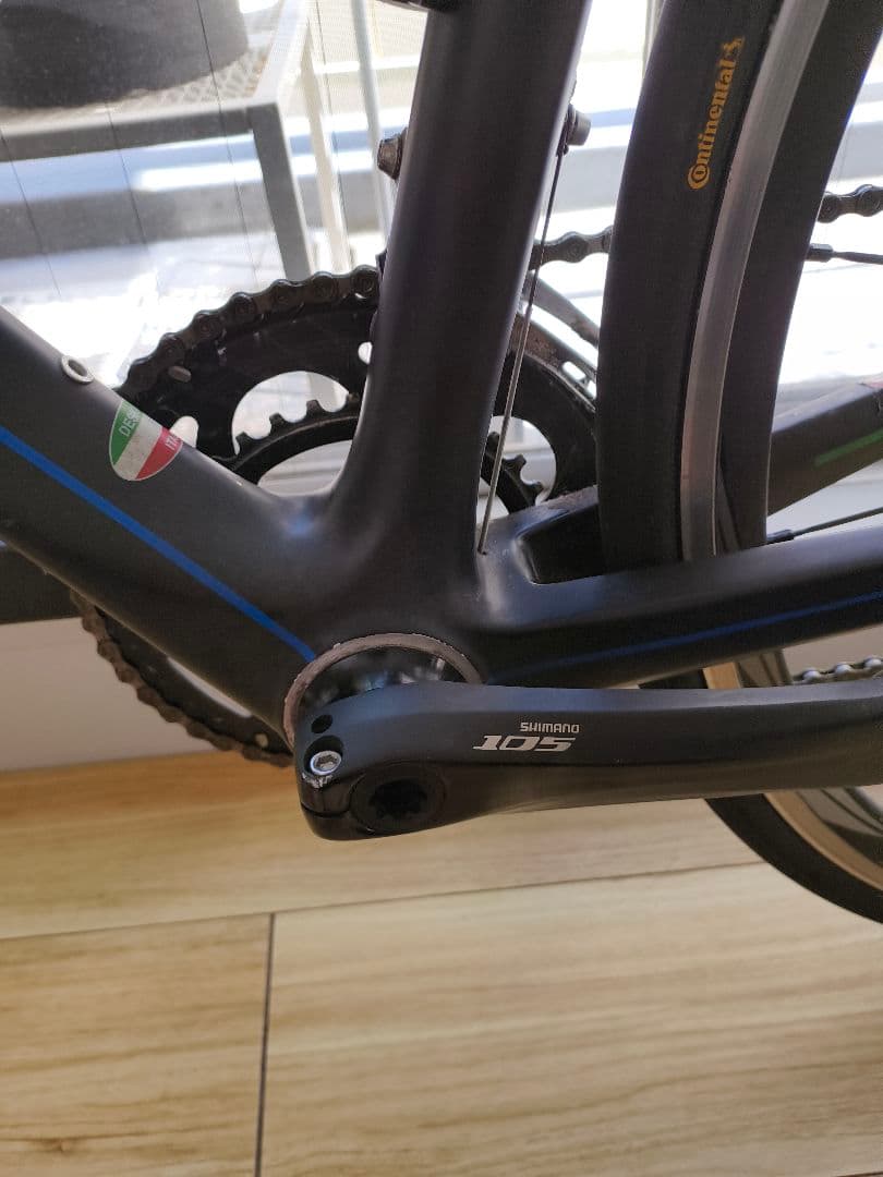 GIOS ロードバイク カーボン ブラック TORNADO SHIMANO105