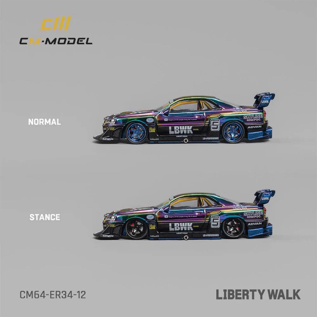CM Model 1/64 日産 ニッサン GTR LB-ER34 LBWK