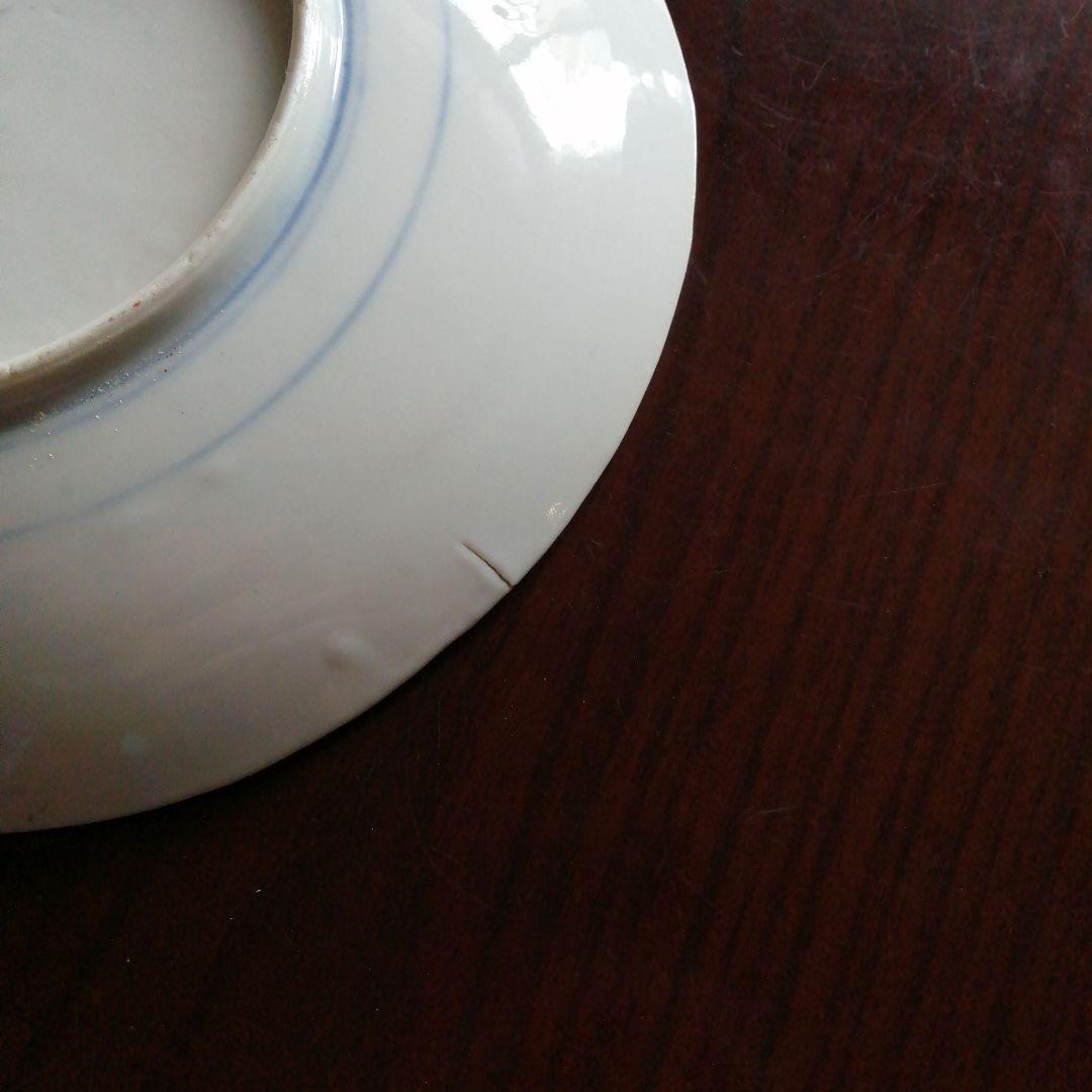 伊万里　錦皿　2枚　20.5～21cm　江戸後期～明治期