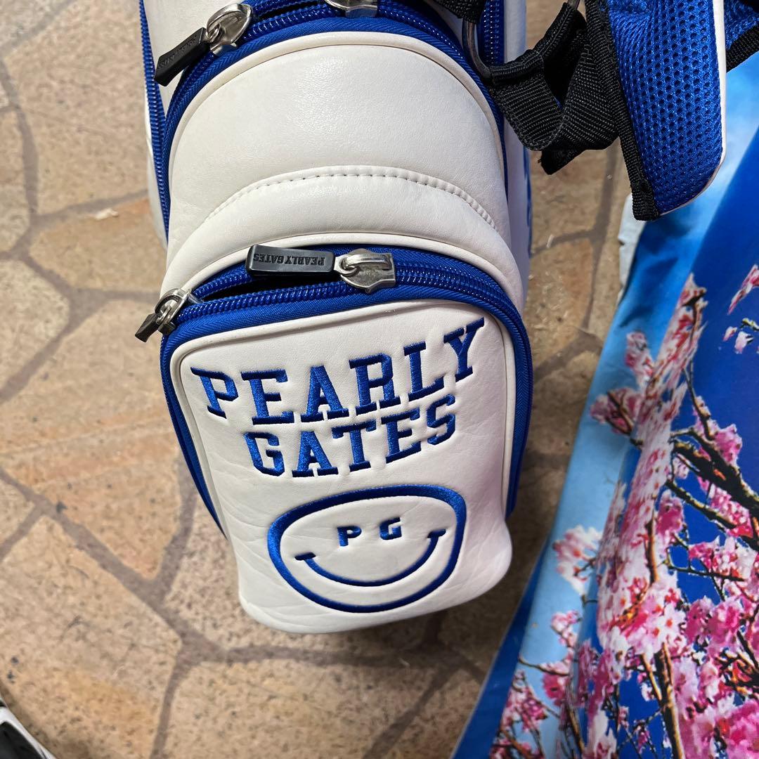 寶BT-1066 PEARLY GATES スタンドキャディバッグ 白