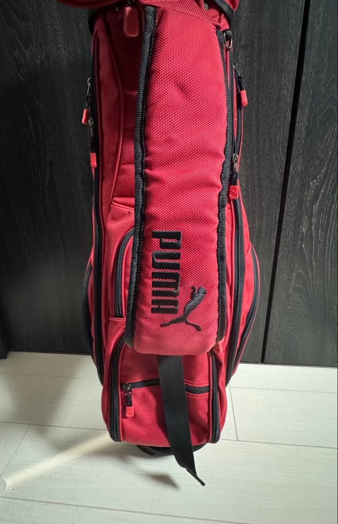PUMA 赤 キャディバッグ