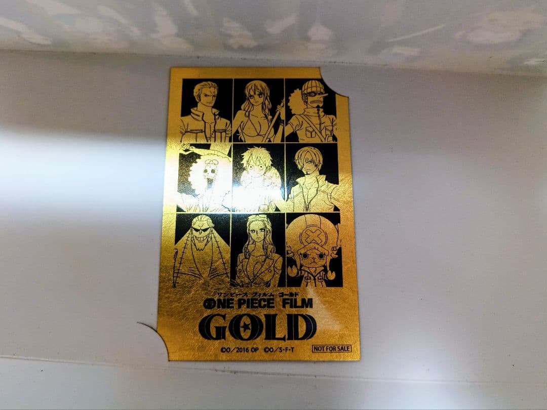 ワンピース FILM GOLD　金箔　カード　キャンペーン
