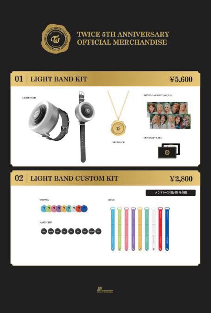 TWICE LIGHT BAND CUSTOM KIT & CUSTOM付き