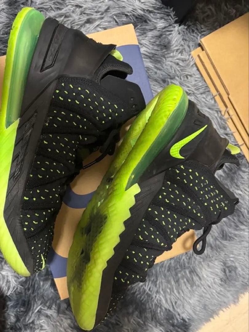 Nike バスケットボールシューズ 27.5cm ブラック/ライム