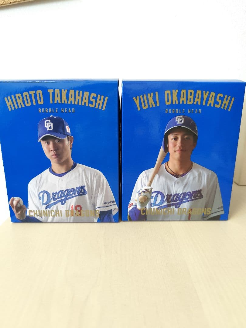 【２体セット】(髙橋宏斗、岡林勇希)中日ドラゴンズ ボブルヘッドフィギュア