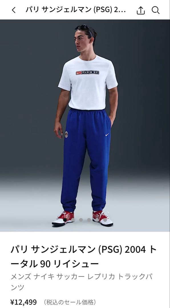 Nike パリ・サンジェルマン トラックパンツ L