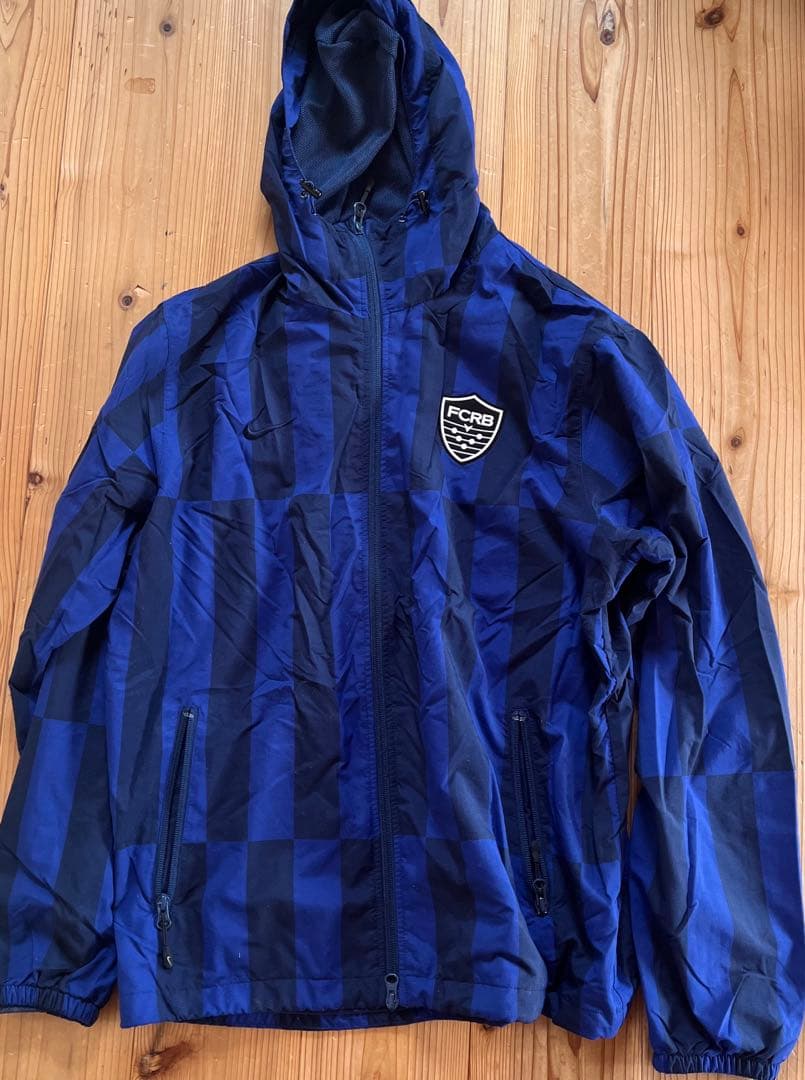 Nike FCRB チェック柄ウィンドブレーカー L