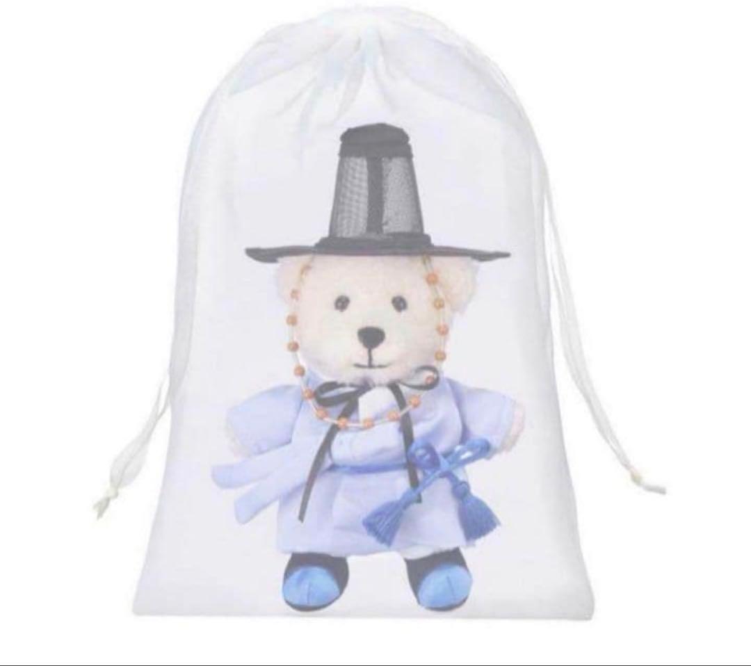 新品　未使用　未開封　限定　韓国伝統衣装クマのキーホルダー