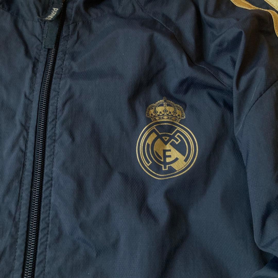 adidas レアルマドリード ナイロンジャケット スペインサッカー チームロゴ