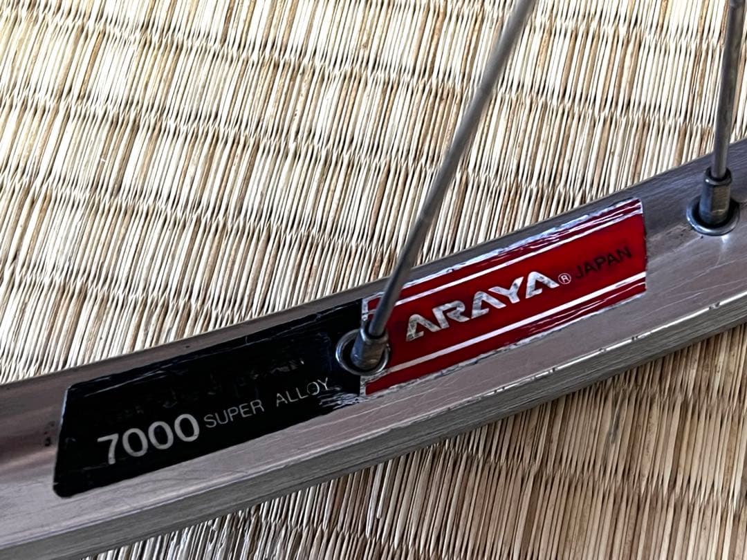 （レア）Ringle ハブ 紫ARAYA 26インチホイール(フロントのみ)