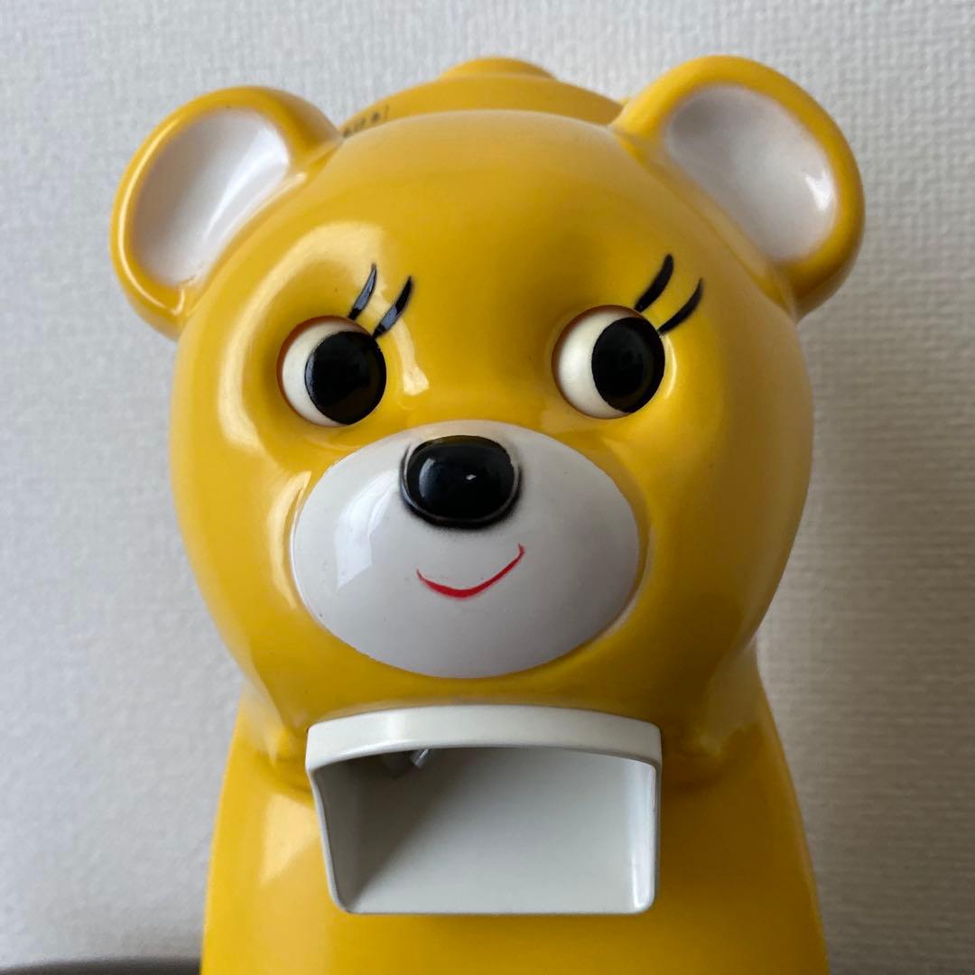 【美品当時物】タイガー 氷削り器 きょろちゃん かき氷機　イエロー　昭和レトロ