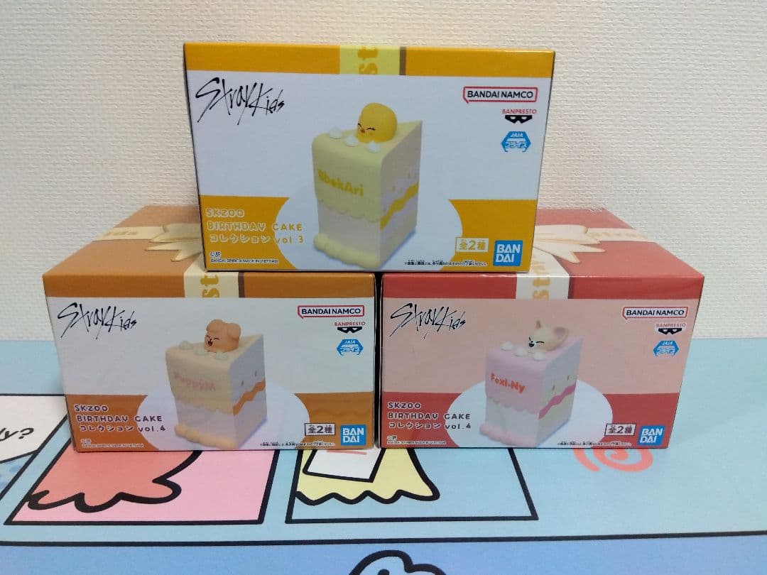 3種 SKZOO BIRTHDAY CAKE コレクション Stray Kids