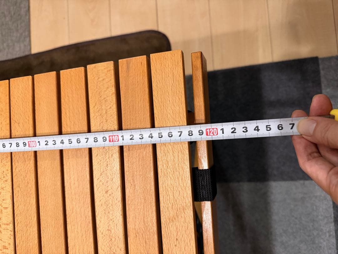 TOMOUNT ウッドロールトップテーブル 120cm