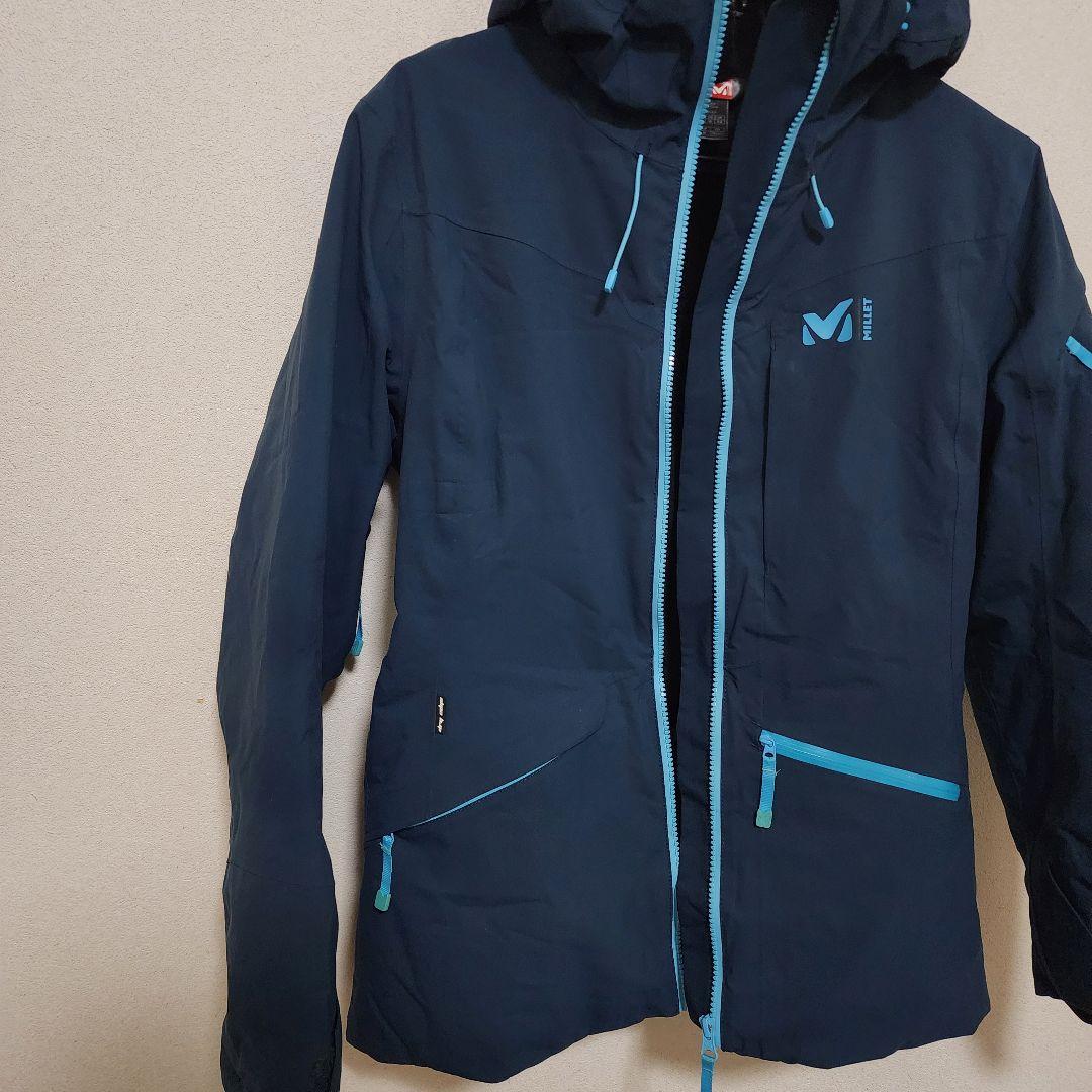 MILLET スキースノボウェア 上下セット ネイビー　ブルー 上 M、下 L