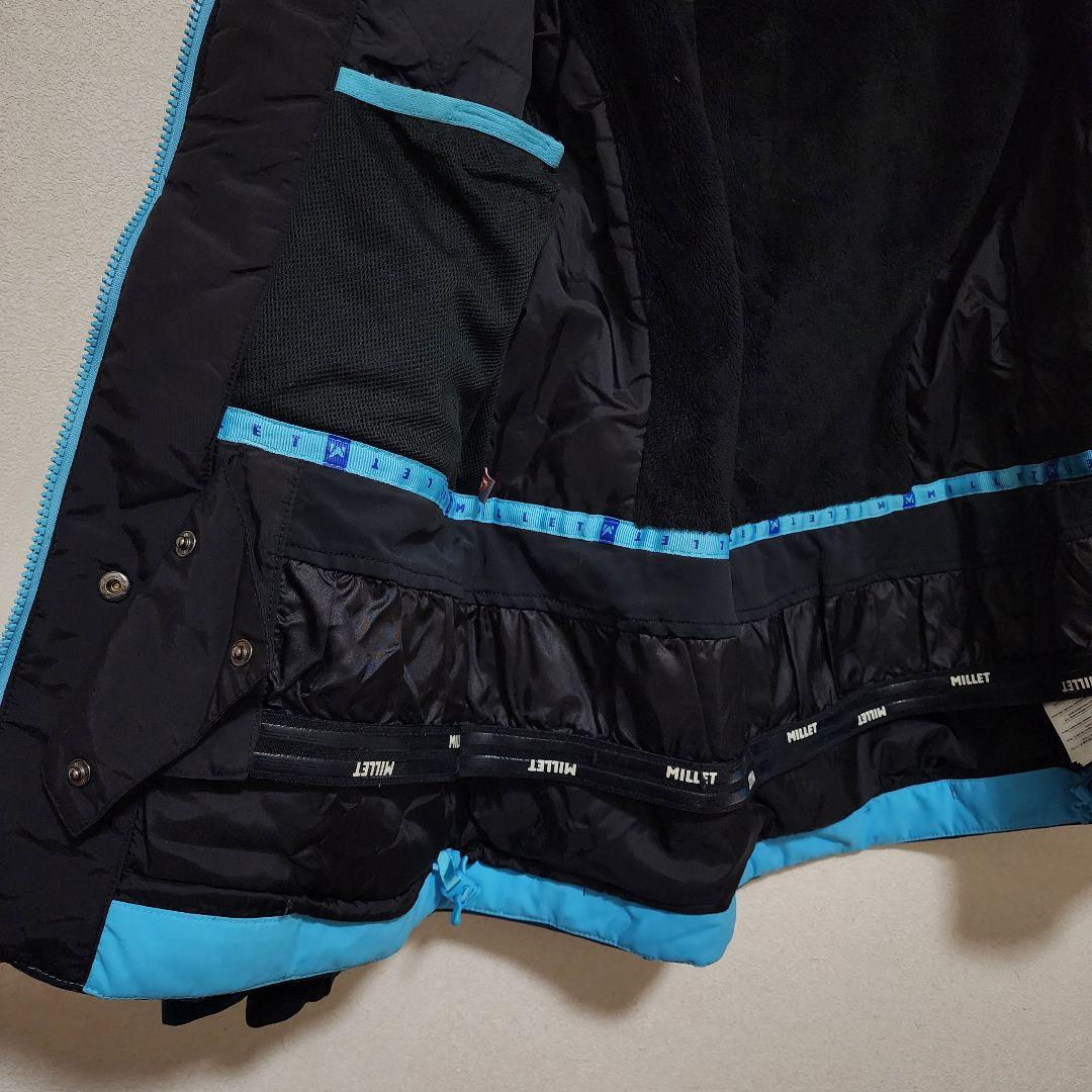 MILLET スキースノボウェア 上下セット ネイビー　ブルー 上 M、下 L