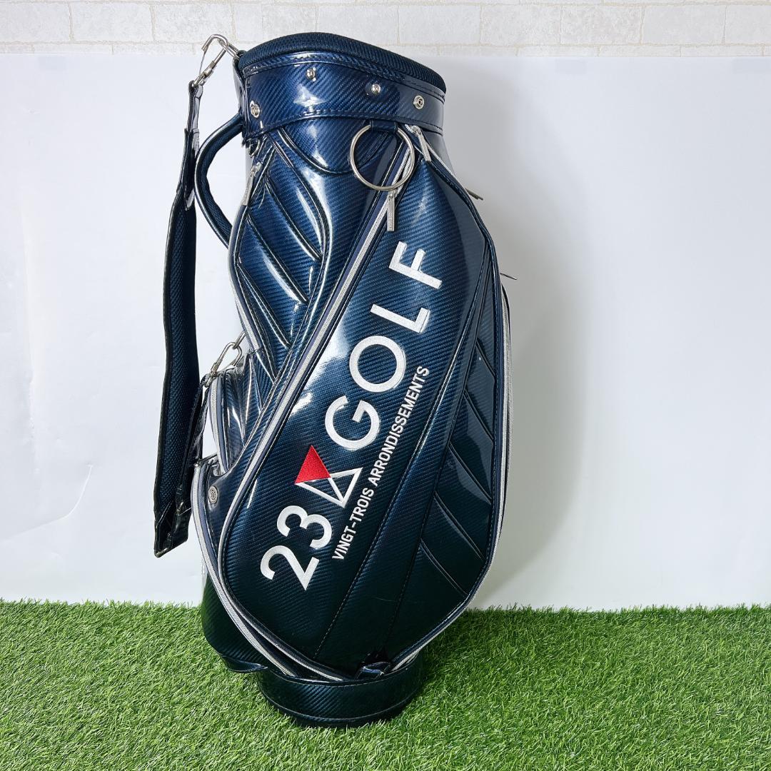 ONWARD オンワード 23区GOLF ゴルフ キャディバッグ エナメル