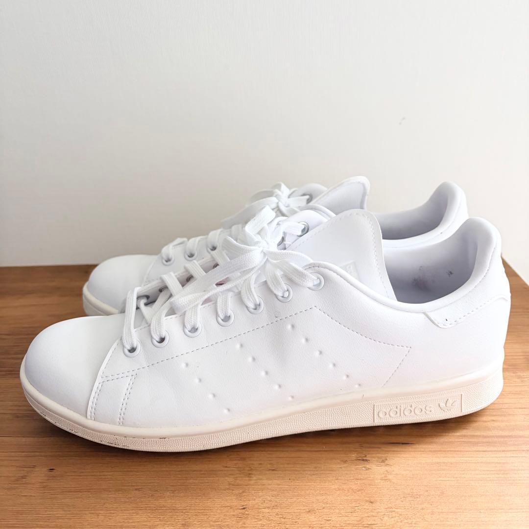 adidas スタンスミス ホワイト スパイクレスゴルフシューズ 28cm