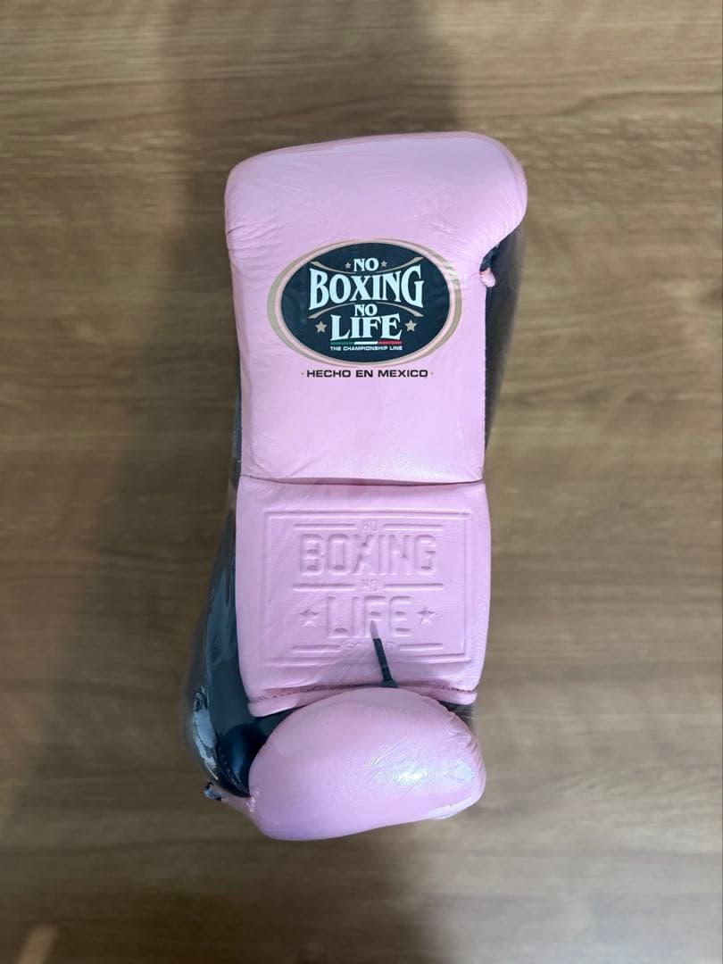 NO BOXING NO LIFE ボクシンググローブ　ピンクブラック