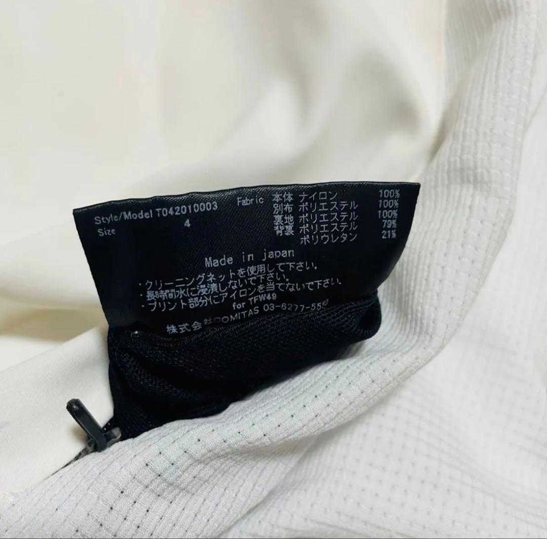 定価3.8万　TFW49 ブルゾン　ホワイト　4 ジャケット　ジャンパー　ゴルフ