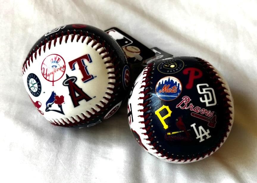 [海外限定]メジャーリーグ 記念ボール 30球団 ロゴ付き MLB公式