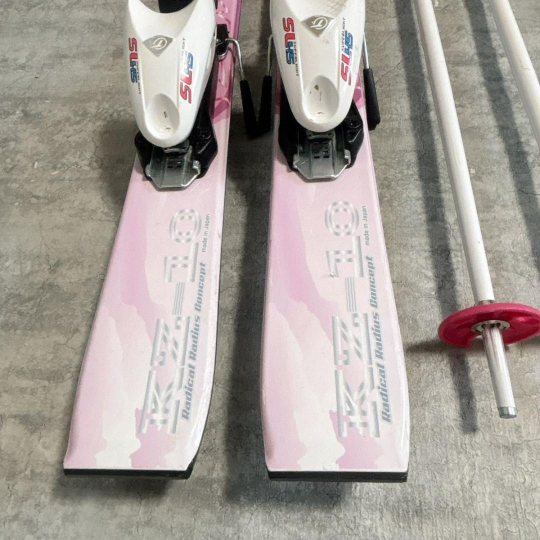 【良品】ジュニアスキー4点セット 20.5㎝ 98㎝ B×B GENIX 送料無