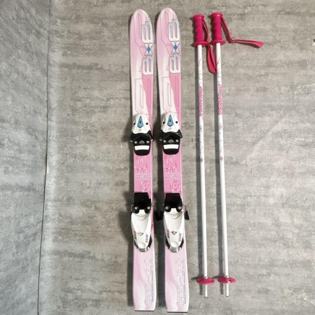 【良品】ジュニアスキー4点セット 20.5㎝ 98㎝ B×B GENIX 送料無